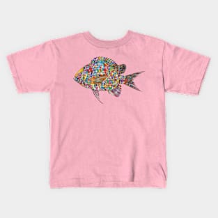 Fish Animal Ocean Underwater Abstract Colorful Kids T-Shirt